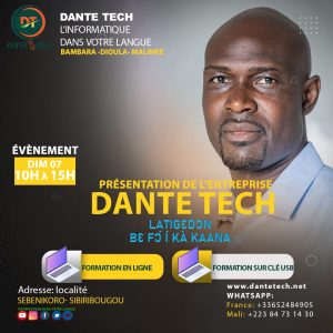 Lire la suite à propos de l’article Ni ye yɛrɛjira ni dantikɛli hokumu ye ka bɔ cakɛda « DANTE TECH´´ yɔrɔ la.